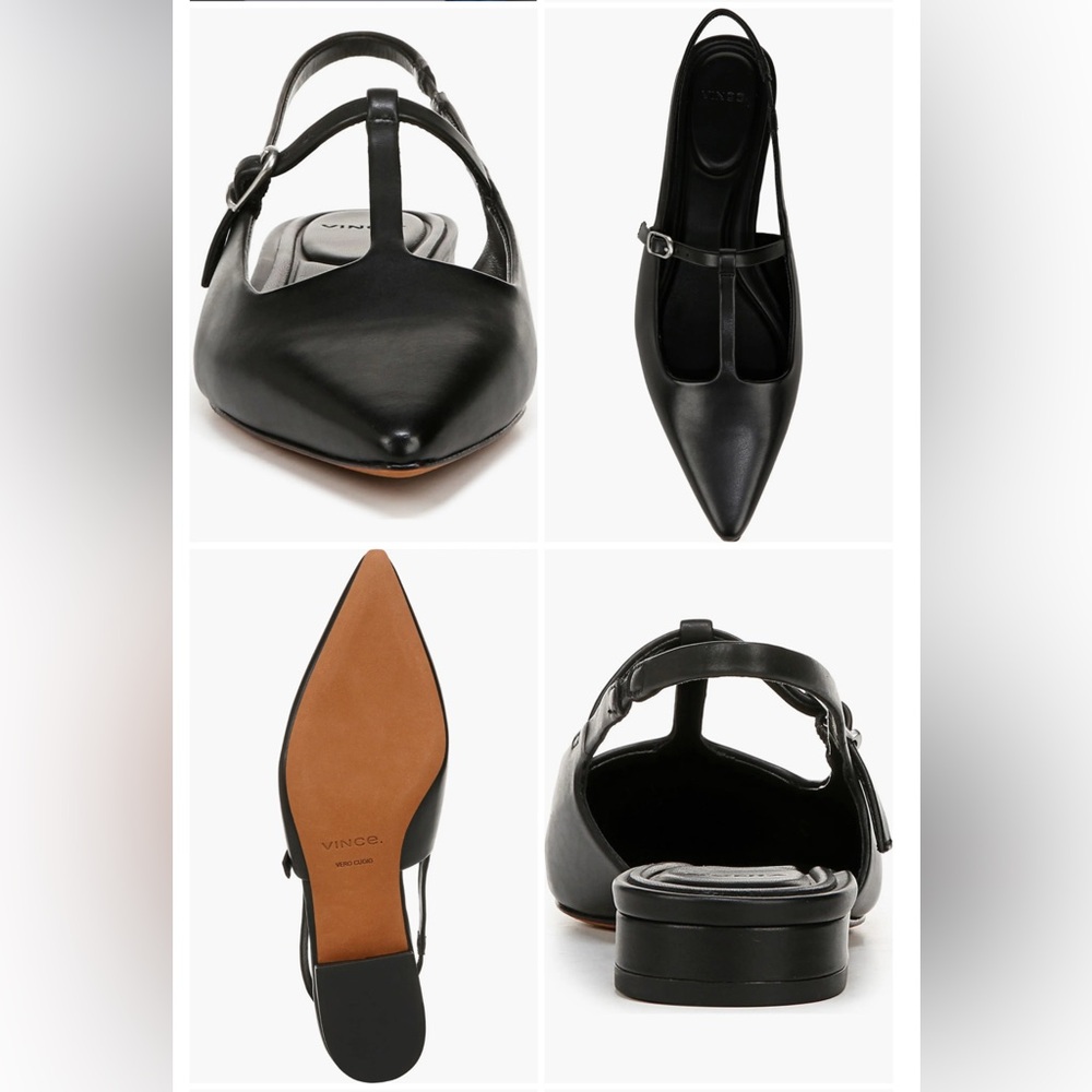 💥SALE💥 Vince Iliana Leather Slingback Flats, NWT, 9